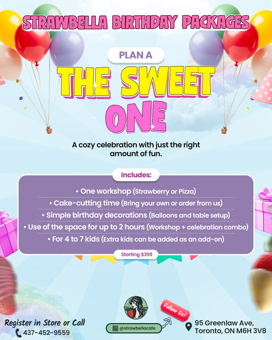 Birthday Packages PLAN A- The Sweet One